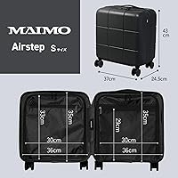 [MAIMO] キャリーケース Sサイズ 機内持ち込み 日本メーカー 　ブラック Amazon | [MAIMO] キャリーケース 機内持ち込み Sサイズ 【約2kg